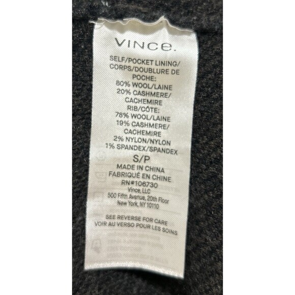 Vince Plaid Wool BLEND Jacket Women’s Size Small Gray - Picture 4 of 11